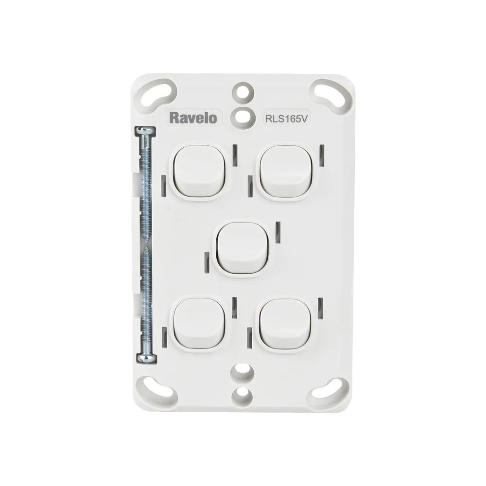 Classic Light Switch 5 Gang - Image 2
